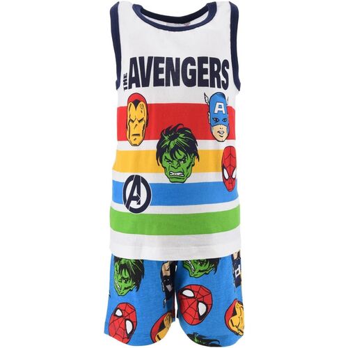 Pijama manga corta algodn de Avengers