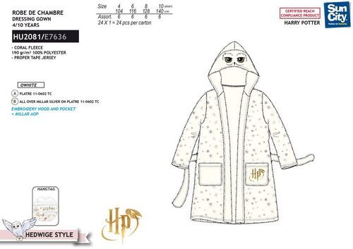 Harry Potter Hooded Coral Robe