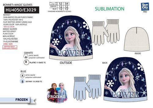 Set gorro y guantes de Frozen 2
