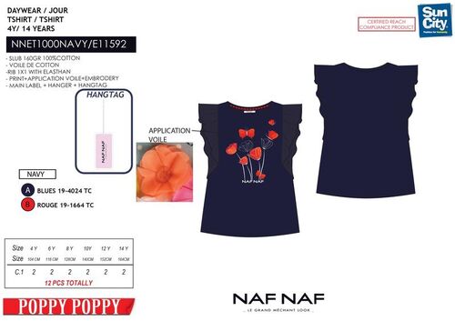 Camiseta manga corta algodn de Naf Naf