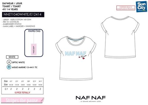 Camiseta manga corta algodn de Naf Naf