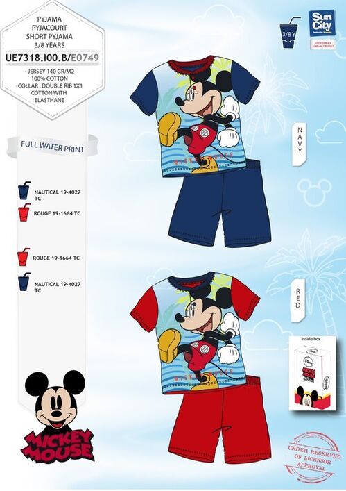 Mickey Mouse Boxed Short Pajamas