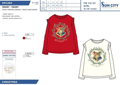Harry Potter cotton long sleeve t-shirt