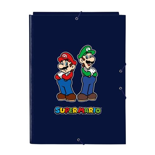 Carpeta folio 3 solapas de Super Mario