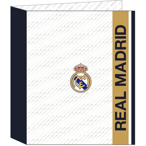 Carpeta folio 4 anillas 35mm lomo ancho de Real Madrid '1 Equipacion 23/24'