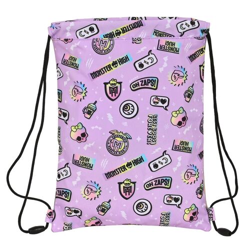 Bolsa con cordones saco plano junior de Monster High 'Best Boos'