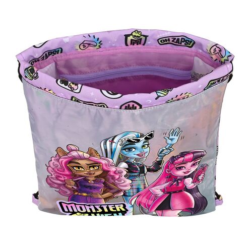 Bolsa con cordones saco plano junior de Monster High 'Best Boos'