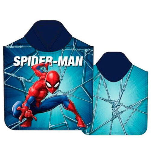 Poncho toalla playa microfibra de Spiderman