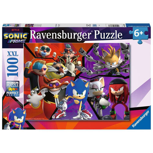 Ravensburger, Puzzle XXL 49x36cm 100 piezas de Sonic