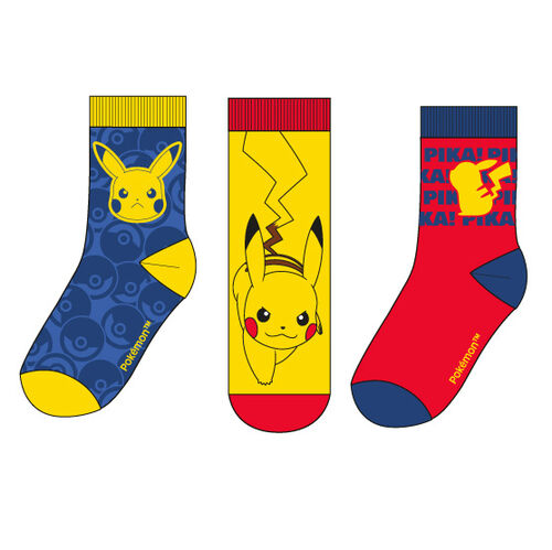 Pack 3 calcetines de Pokemon