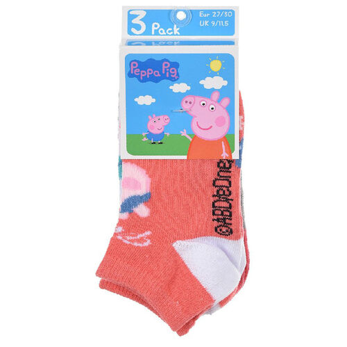 Pack 3 calcetines tobilleros de Peppa Pig