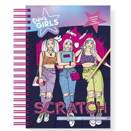 Imagiland, Libro neon raspa y dibuja scratch art de Super Girls