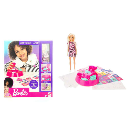 Creador stickers 3D y mueca de Barbie