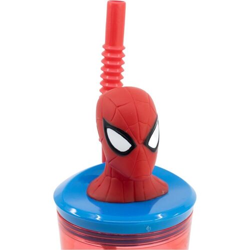 Vaso figurita 3D 360ml de Spiderman