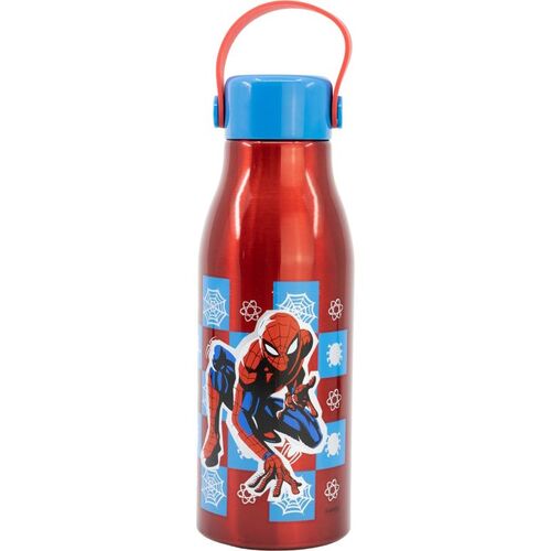 Botella cantimplora aluminio 760ml con asa en el tapn de Spiderman
