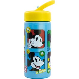Botella cantimplora deportiva 410ml con asa de Mickey Mouse