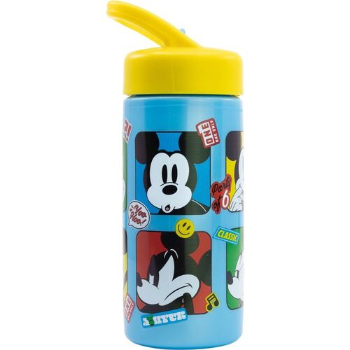Botella cantimplora deportiva 410ml con asa de Mickey Mouse
