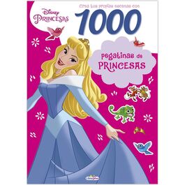 Libro cuento 1000 pegatinas princesas 48 pginas 28x21cm