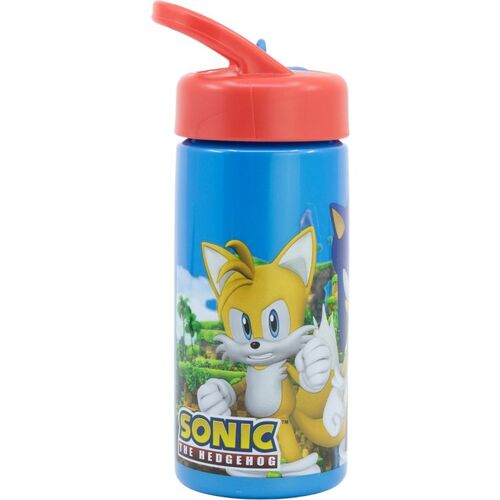 Botella cantimplora deportiva 410ml con asa de Sonic