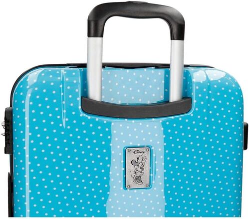 Set 2 maletas trolley rigidas abs 55cm y 69cm con 4 ruedas de Minnie Mouse 'Blue'