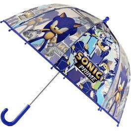 Paraguas infantil manual transparente burbuja 48cm de Sonic