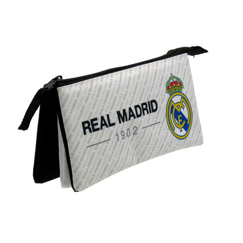 Estuche portatodo triple de Real Madrid '1ª Equipacion 23/24' - Regaliz  Distribuciones Español