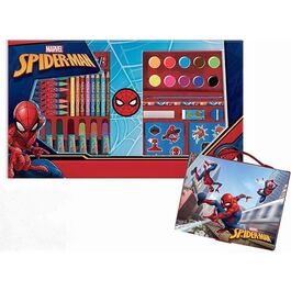 Maletn para colorear 52 piezas de Spiderman