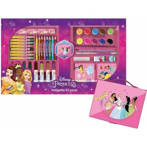 Maletn para colorear 52 piezas de Princesas