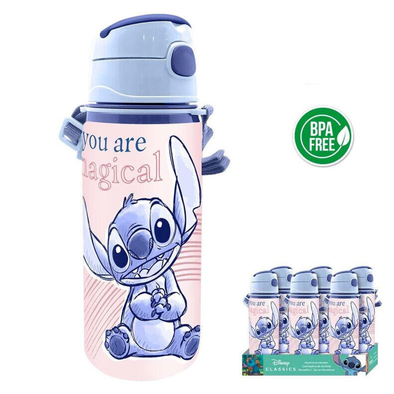 Comprar Botella Cantimplora aluminio Stitch y Angel Disney