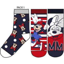 Set 3 calcetines de Minnie Mouse