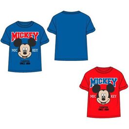 Camiseta manga corta algodón de Mickey Mouse