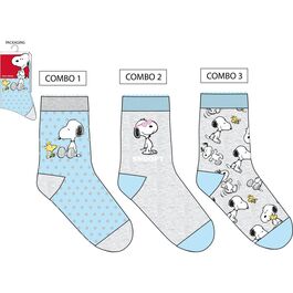 Set 3 calcetines de Snoopy