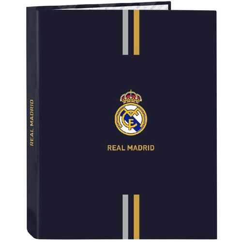 Carpeta folio 4 anillas mixtas de Real Madrid 2 Equipacion 23/24
