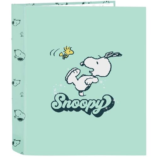 Carpeta folio 4 anillas 35mm lomo ancho  de Snoopy 'Groovy'