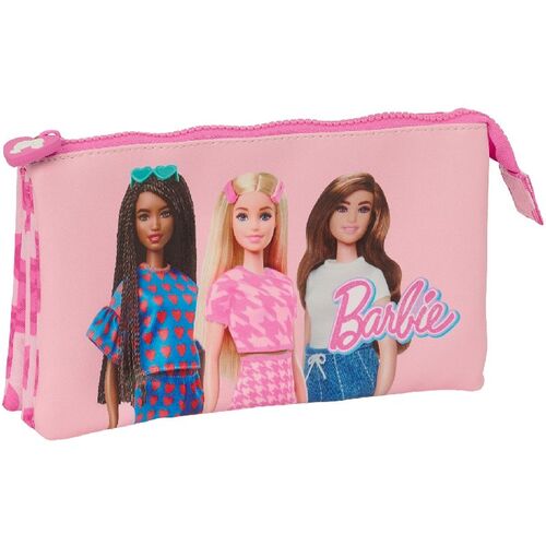 Estuche portatodo triple  de Barbie 'Love'