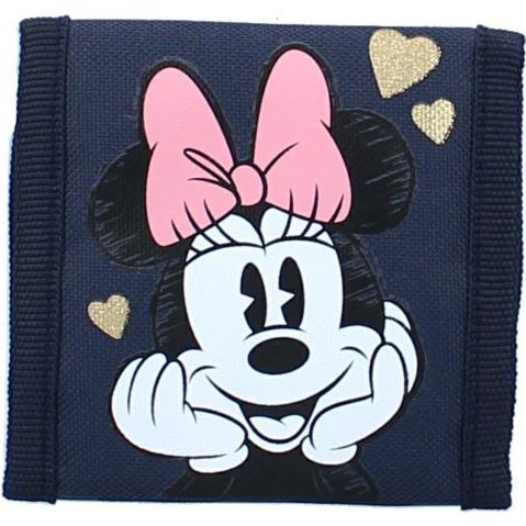 Cartera billetera con brillantina de Minnie Mouse