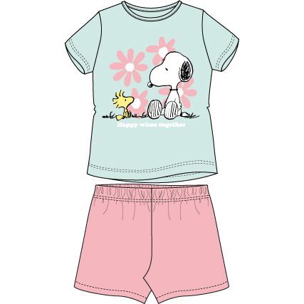 Pijama manga corta algodn de  Snoopy