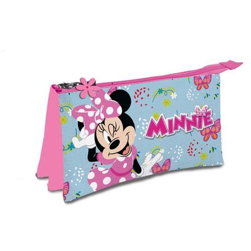 Estuche portatodo triple  de Minnie Mouse 'Flower Smile'