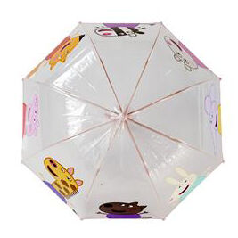 Paraguas manual burbuja transparente 48 cm de Peppa Pig
