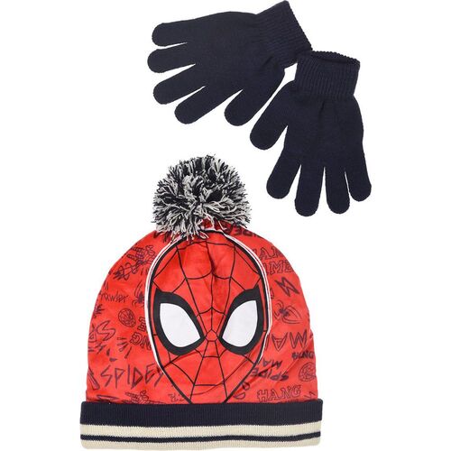 Set gorro y guantes de Spiderman