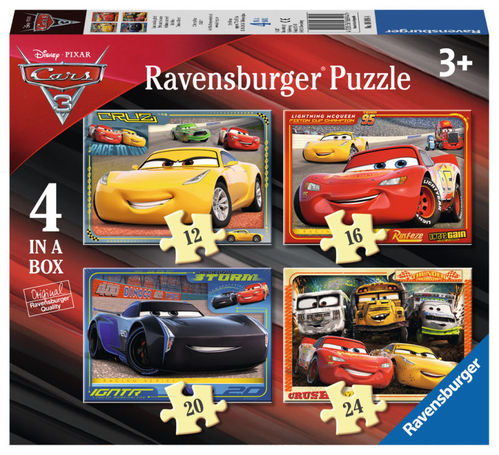 Ravensburger, puzzle 4 en 1 de Cars 3 (1/1)