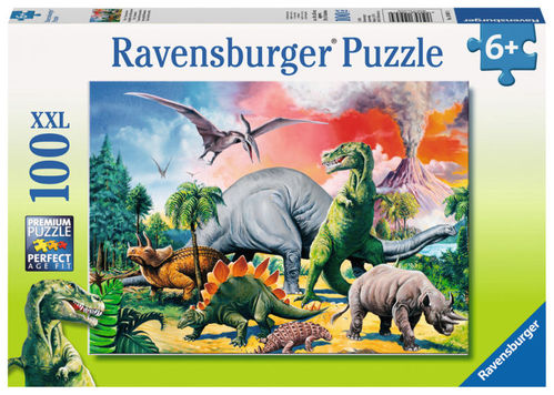 Ravensburger, puzzle 100 piezas XXL de Dinosaurios (1/1)