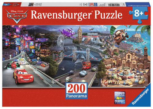 Ravensburger, puzzle 200 piezas XXL de Cars Panorama (1/1)