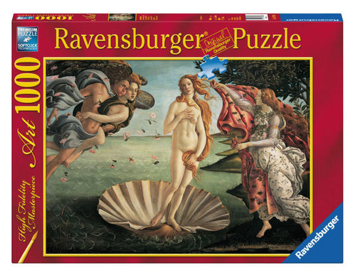 Ravensburger, puzzle adultos 1000 piezas 'arte' 'Botticelli: El nacimiento de Venus' (1/1)
