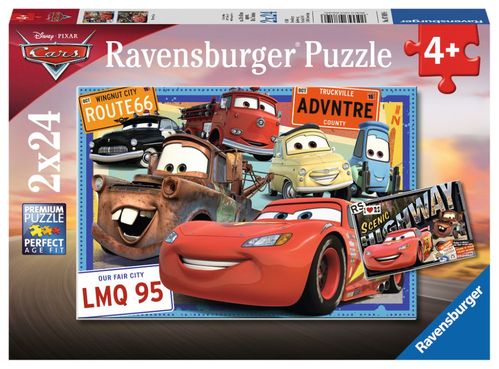 Ravensburger Puzzle 2X24 piezas, Cars (1/1)
