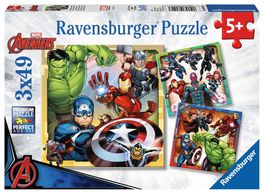 Ravensburger, Puzzle 3X49 piezas de Avengers (1/1)