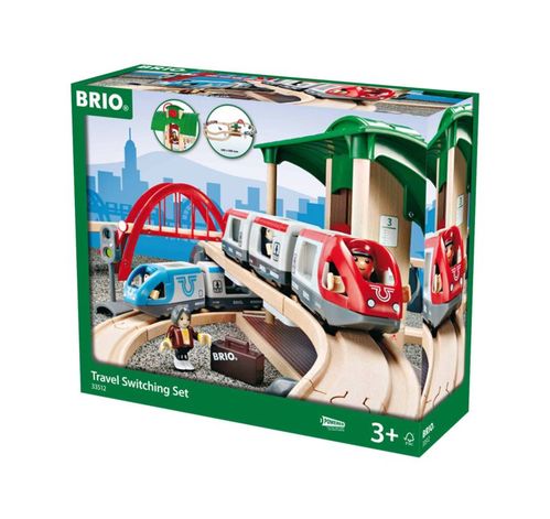 BRIO Set circuito de tren de pasajeros con transbordo (st4)