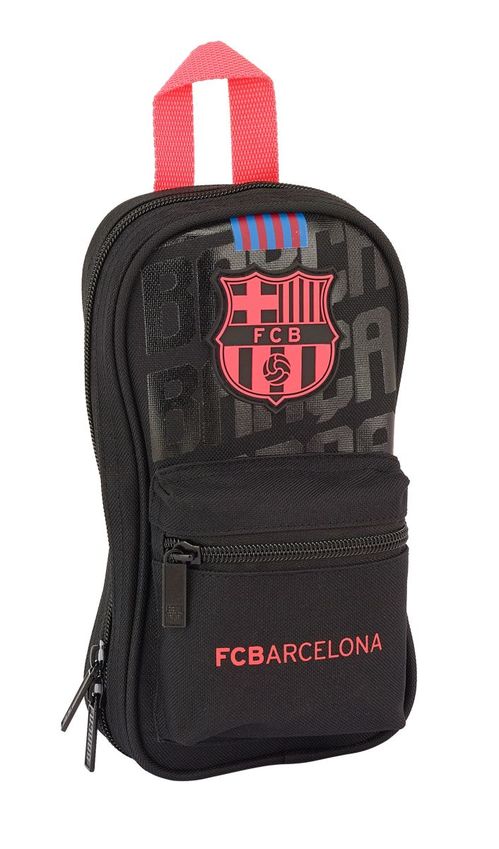 En oferta - Plumier mochila con 4 portatodos vacios de FC Barcelona 'Black'