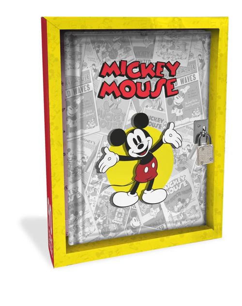 Diario en caja con candado 80 paginas de Mickey Classic (st24)