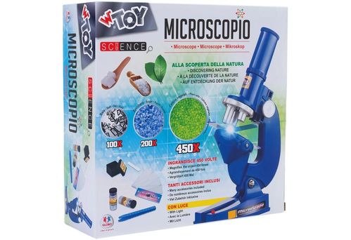 Globo, Microscopio 450 aumentos con luz y accesorios (st6)